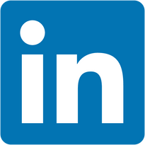the linkedin logo on a blue background