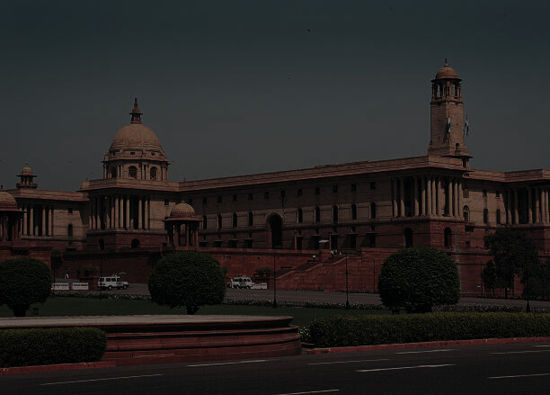 the parliament building in new delhi, india